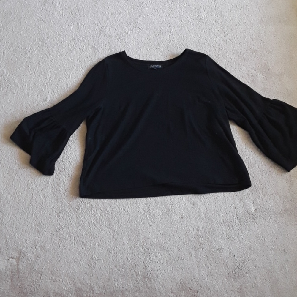 🌲Black top by eloquii size 22 - Picture 1 of 3